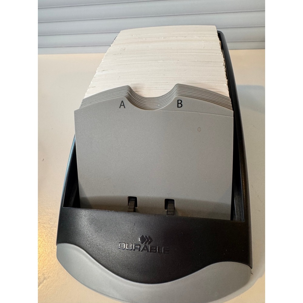 NEW Durable Rolodex Desktop Card‎ File Organizer Address Index